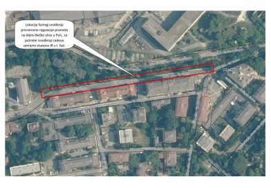 Radovi zamjene stupova javne rasvjete u Bečkoj ulici