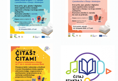 “Čitaš? Čitam.” i “Čitaj i snimaj”: počinju ciklusi radionica za djecu u sklopu europskog projekta „Čitaj, stvaraj dijeli“
